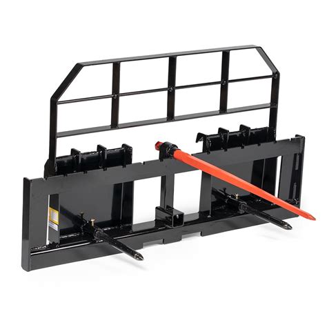 skid steer hay spear wga|dual hay spear attachment.